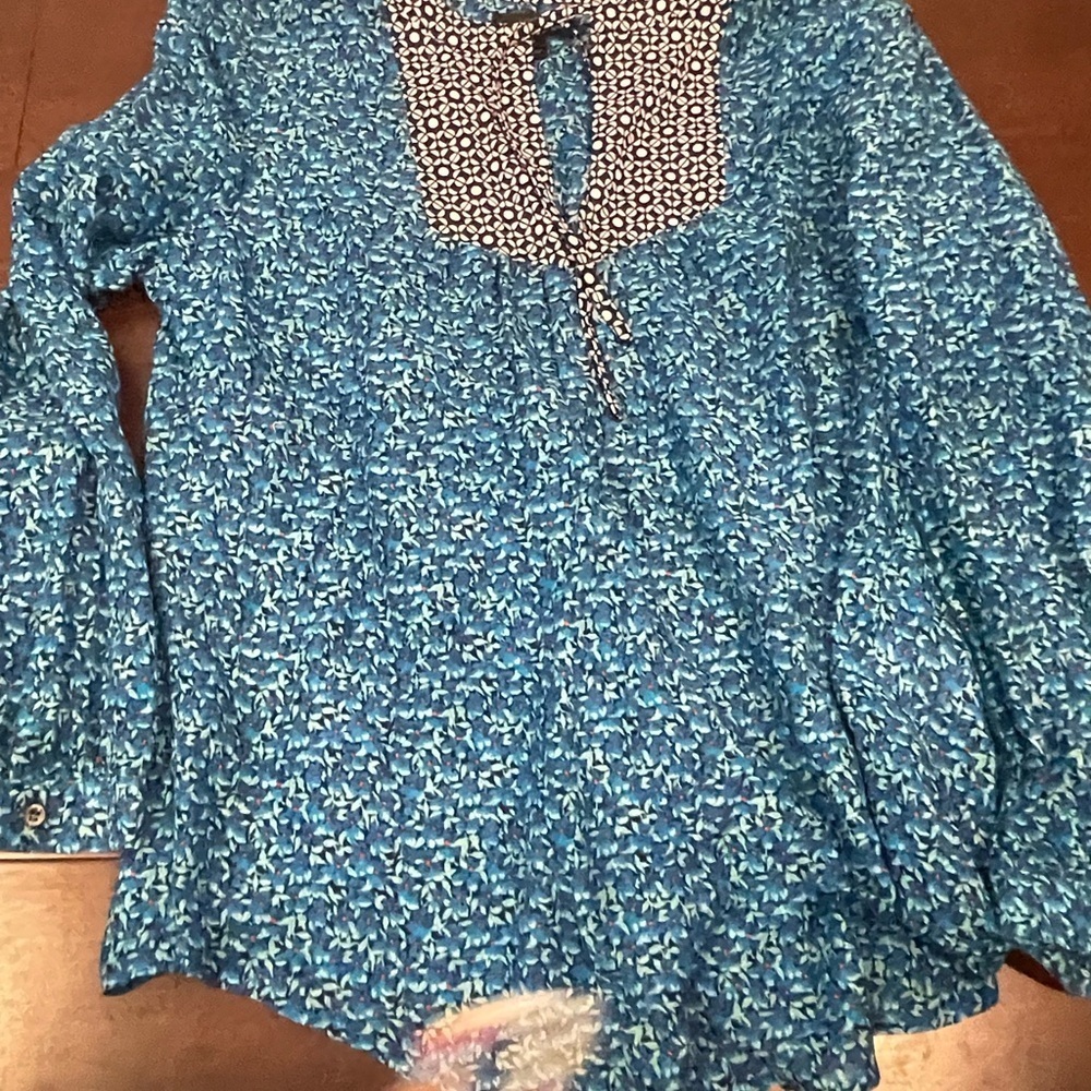 nwot j crew boho floral Patterned Women's peasant Top 6